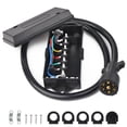 thumbnail image 1 of Azcir Heavy Duty 4ft 8ft Trailer Cord 7 Way Plug 7-Pole Inline Junction Box Wiring Harness Kit, 1 of 9