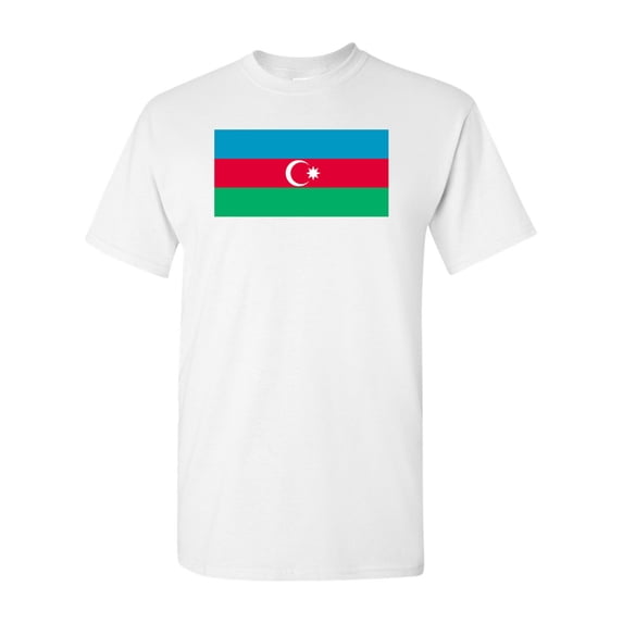 Azerbaijan Country Flag Adult DT T-Shirt Tee