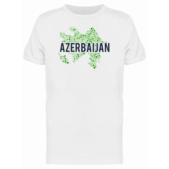 Azerbaijan Dotted Map Ts Tee Men's -Image by Shutterstock