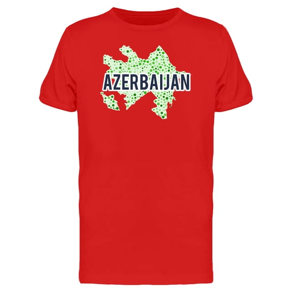 Azerbaijan Dotted Map Ts Tee Men's -Image by Shutterstock