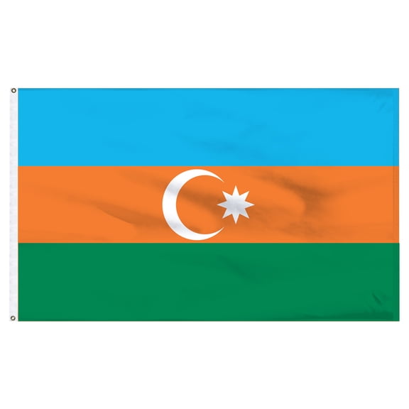 Azerbaijan Flag 3ft x 5ft Nylon