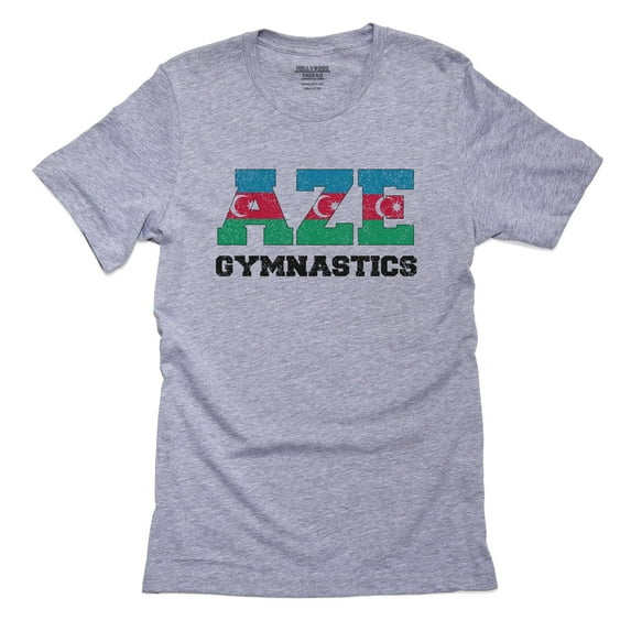 Azerbaijan Gymnastics - Olympic Games - Rio - Flag Men's Grey T-Shirt