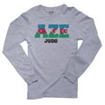 thumbnail image 1 of Azerbaijan Judo - Olympic Games - Rio - Flag Men's Long Sleeve Grey T-Shirt, 1 of 2
