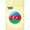 thumbnail image 1 of Azerbaijan National Country Flag Refrigerator Button Magnet, 1 of 2