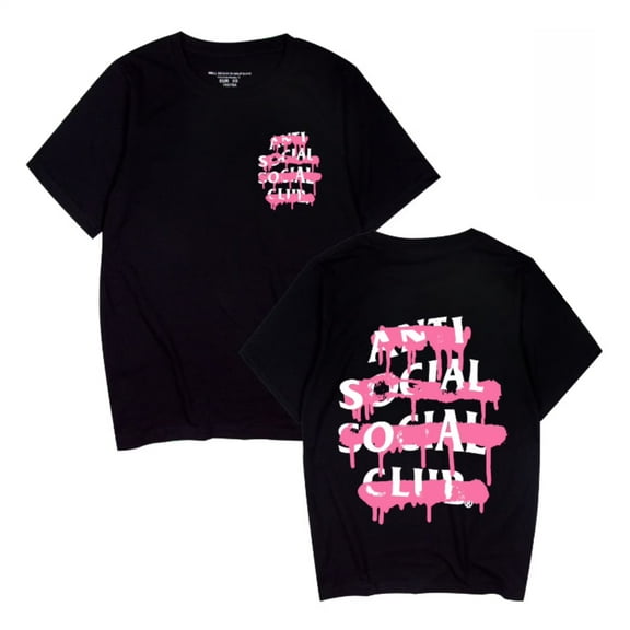 Azikbd  Anti Social Social Club Pure Cotton Classic T-shirt ASSC American Trend High Street Short-Sleeved Shirt Letter Clothing Unisex