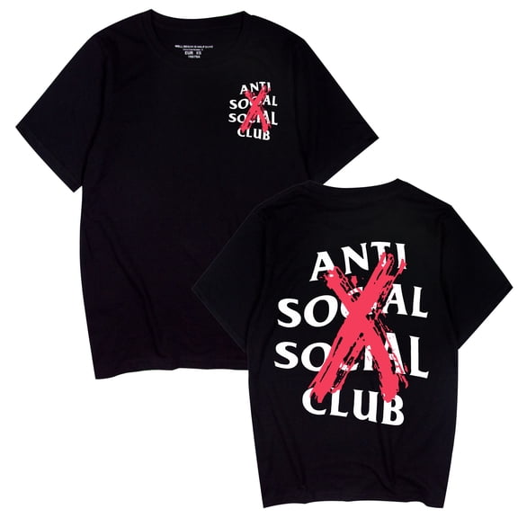 Azikbd  Anti Social Social Club Pure Cotton Classic T-shirt ASSC American Trend High Street Short-Sleeved Shirt Letter Clothing Unisex