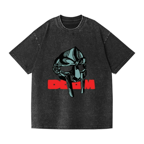 Azikbd  DOOM game-themed red 3D graphic vintage T-shirt, 100% cotton, unisex, available in sizes XS-3XL, trendy and stylish.