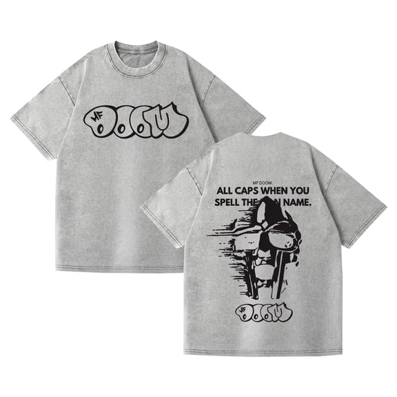 Azikbd  DOOM game-themed red 3D graphic vintage T-shirt, 100% cotton, unisex, available in sizes XS-3XL, trendy and stylish.