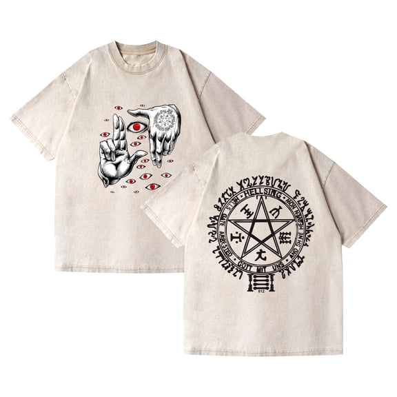 Azikbd Hellsing Ultimate Alucard Anime T-Shirt, Men's and Women's Fashionable Short-Sleeve Autumn/Summer Casual Pullover