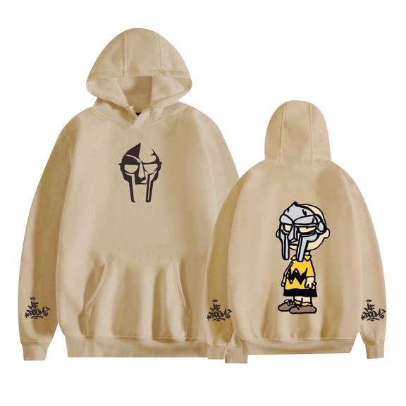 Azikbd  MF DOOM RIP Hoodies Fashion Logo Hooded Pullover Cool Street Fashion Unisex Sweatshirt