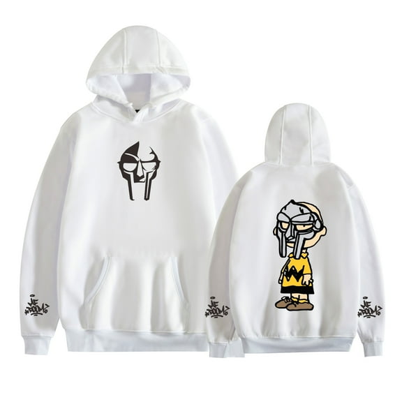 Azikbd MF DOOM RIP Hoodies Fashion Logo Hooded Pullover Cool Street Fashion Unisex Sweatshirt
