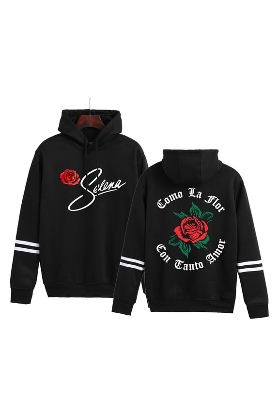 PH DOUBLE L Selena Hoodie Fans Pullover Hooded non bag bar long sleeve Streetwear Casual Quintanilla Sweatshirt Women Men Tops