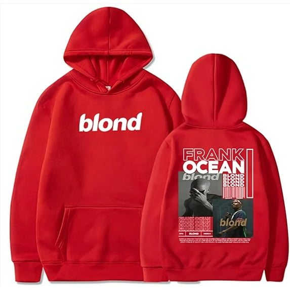 Azikbd Print Hoodie Frank Rapper Blond Album Hoodie Ocean Merch Pullover Tops Streetwear Women Men
