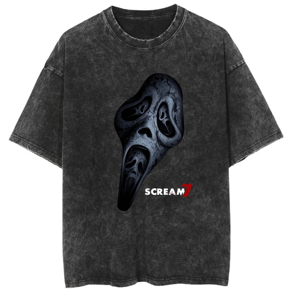 Azikbd Scream 7 Grimace Merchandise - New Summer Unisex Short-Sleeve T-Shirt with Stylish Print and Casual Design
