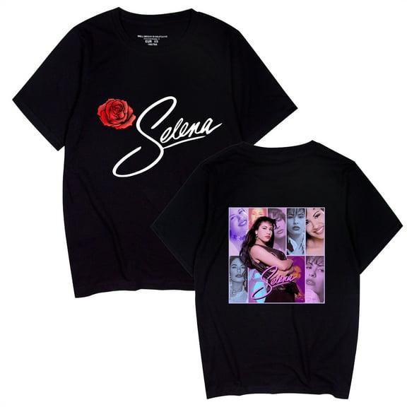 Azikbd  Selena Quintanilla Shirt Unisex Short Sleeve T-Shirt Fans Gift Cotton Summer
