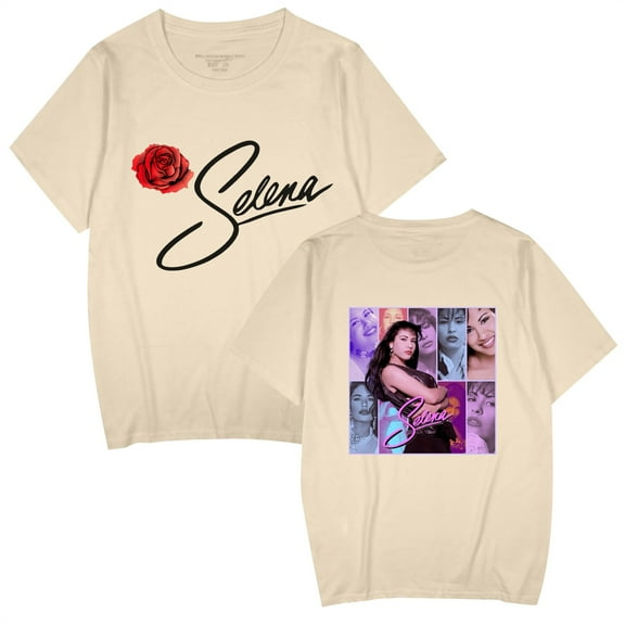 Azikbd  Selena Quintanilla Shirt Unisex Short Sleeve T-Shirt Fans Gift Cotton Summer