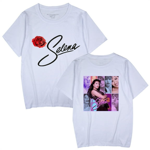 Azikbd  Selena Quintanilla Shirt Unisex Short Sleeve T-Shirt Fans Gift Cotton Summer