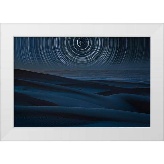 Azimaie, Asef 32x23 White Modern Wood Framed Museum Art Print Titled - Infinity And Beyond
