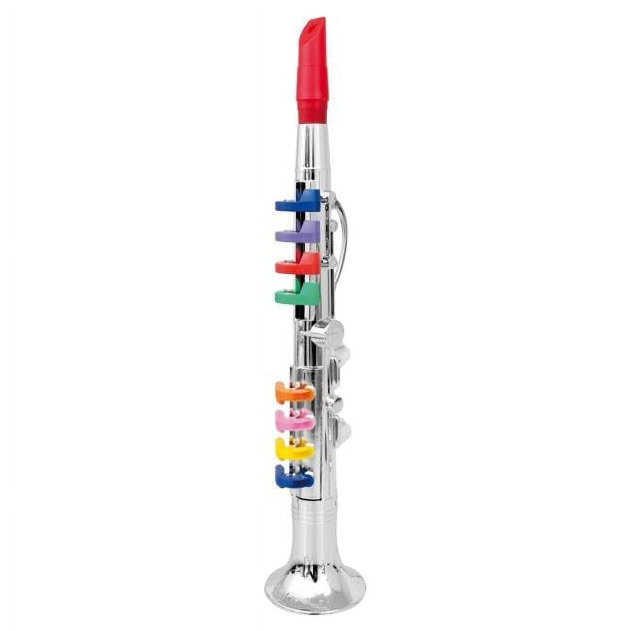 Azimport PS07B Clarinet with 8 Colored Keys, Metallic Silver