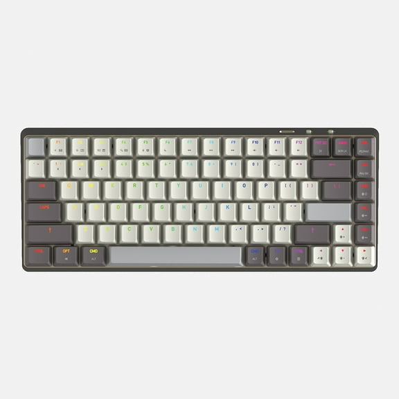 Azio Cascade Bluetooth and USB 75% Mechanical Computer Keyboard, Hot-Swappable Switches, Backlit, Galaxy Light, CRG2G104