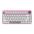 thumbnail image 1 of Azio IZO Bluetooth and USB Mechanical Computer Keyboard with Red Switches (Pink Blossom), IK408, 1 of 5