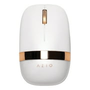Azio IZO Cordless Optical Computer Mouse, Ergonomic, 3 Buttons, Bluetooth 3.0/5.0/2.4G RF-USB White Blossom, IM103
