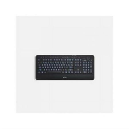 AZIO - KB510W Full-size Wireless Membrane Keyboard for PC - Black