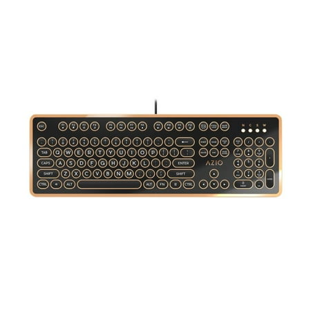 MK RETRO Classic Full-size Wired Mechanical Azio Typelit Switch Keyboard with Back Lighting - Artisan