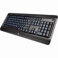 thumbnail image 1 of AZiO Keyboard Tri-Color Backlit Large Print Wired USB KB505U, 1 of 2