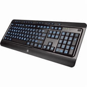 AZiO Keyboard Tri-Color Backlit Large Print Wired USB KB505U