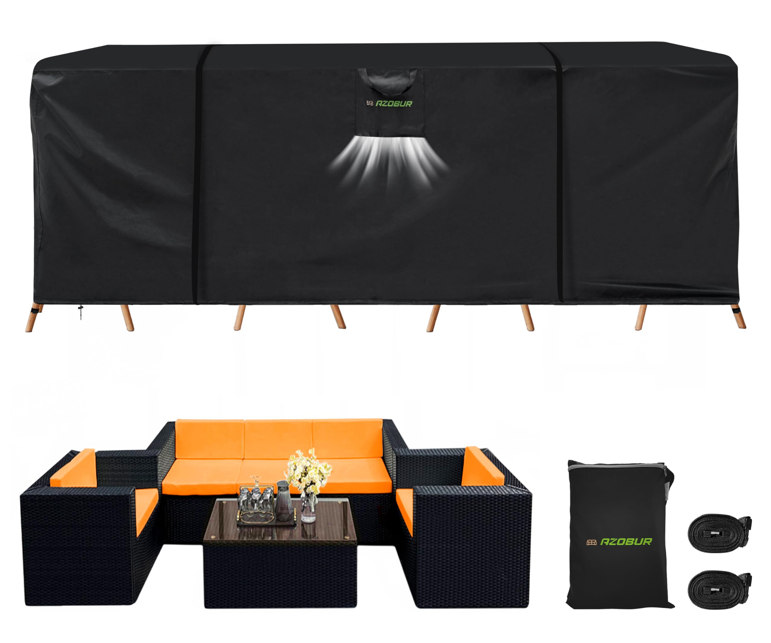 Azobur Outdoor patio furniture covers waterproof heavy duty