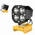 thumbnail image 1 of Azocek LED Work Light Compatible with Dewalt 20V Battery, 40W 6000LM Flashlight, 20V Battery Cordless Work Light 120°Adjustable with Low Voltage Protection for Outdoors and Job Site Lighting, 1 of 9