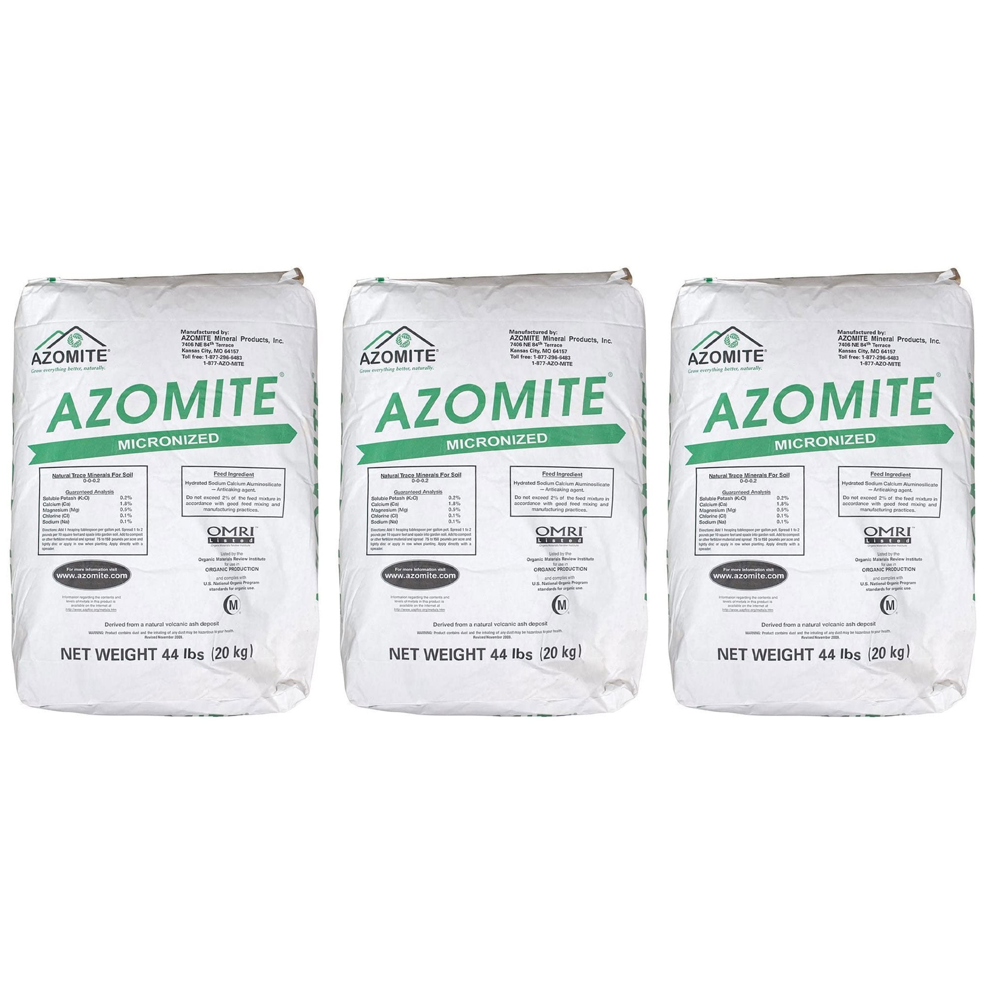 Azomite 44 Pound Micronized Organic Trace Mineral Soil Fertilizer (3