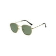 thumbnail image 1 of Azorb Polarized Sunglasses for Women Men Polarized Sunglasses Gold Hexagonal Frame Sunglasses, 1 of 5