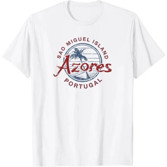 Azores Portugal Vintage Retro Graphic Design T-Shirt for Men Women Kids