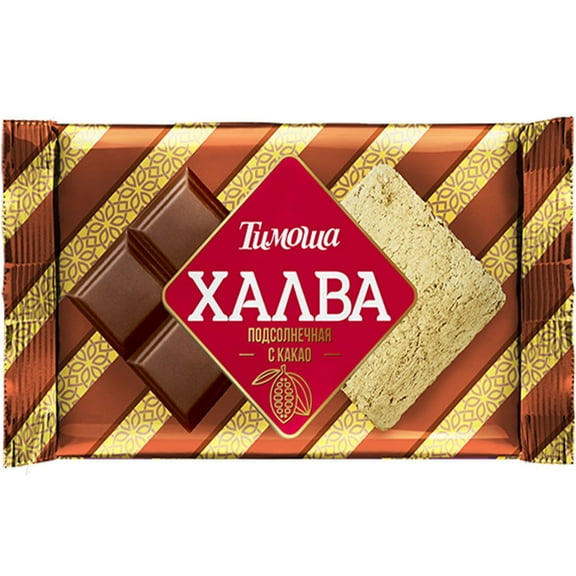 Azov KF Timosha Sunflower Halva with Cocoa 250g/ 0.55lb