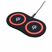 C200 Dual 10W Qi Wireless Charging Pad   Stylish, Slip-Resistant, Multi-Device Power Solution