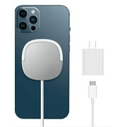 Azpen MagCharger and PD 20Watt Wall Charger Bundle. Fast Wireless Charging and Magnetic Connection for iPhone 12, 12 Pro, 12 Pro Max, 12 Mini. Wirelessly Charge Any Qi Wireless Compatible Device.