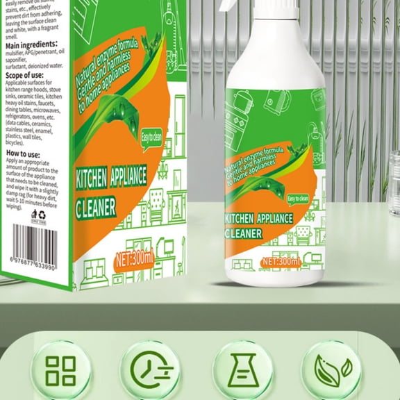 Azqpod Home Stain Cleaner, Active Mold Stain Remover, Kitchen Bottle Continuous, Ecostrong Enzyme Cleaner, HomeandKitchen, Kitchen Appliance, Deep Grease Lifting, 10.1inTall