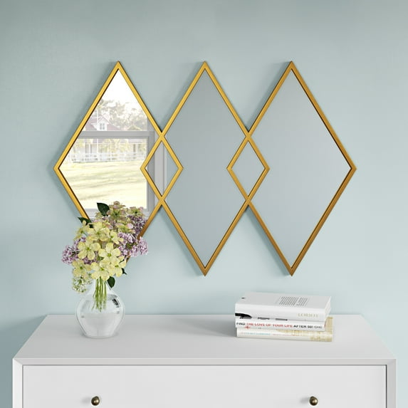 Azra Modern Diamond Wall Mirror