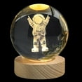 thumbnail image 1 of Azrian 3D Crystal Ball,Cosmic Series Night Light,Bedside Lamp,Adjustable Brightness,3 Colors,USB Charging,Children Christmas Birthday Gifts, 1 of 2