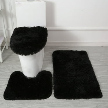Azrian 3-Piece Bathroom Carpet,Super Non Slip Bathtub Carpet And Absorbent Bath Mat,Bathroom Carpet,Plush Bath Mat For Bathroom Thickened Soft Rugs