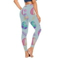 thumbnail image 1 of Azrian Breathable Women's Active Leggings for Yoga Fashion Casual Women Happy Easter Printed Gradient Span Ladies High Waist Wide Leg Trousers Yoga Pants Long Pants, 1 of 4