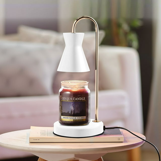 Azrian Candle Warmer Lamp, Dimmable Metal Candle Lamp Warmer Height