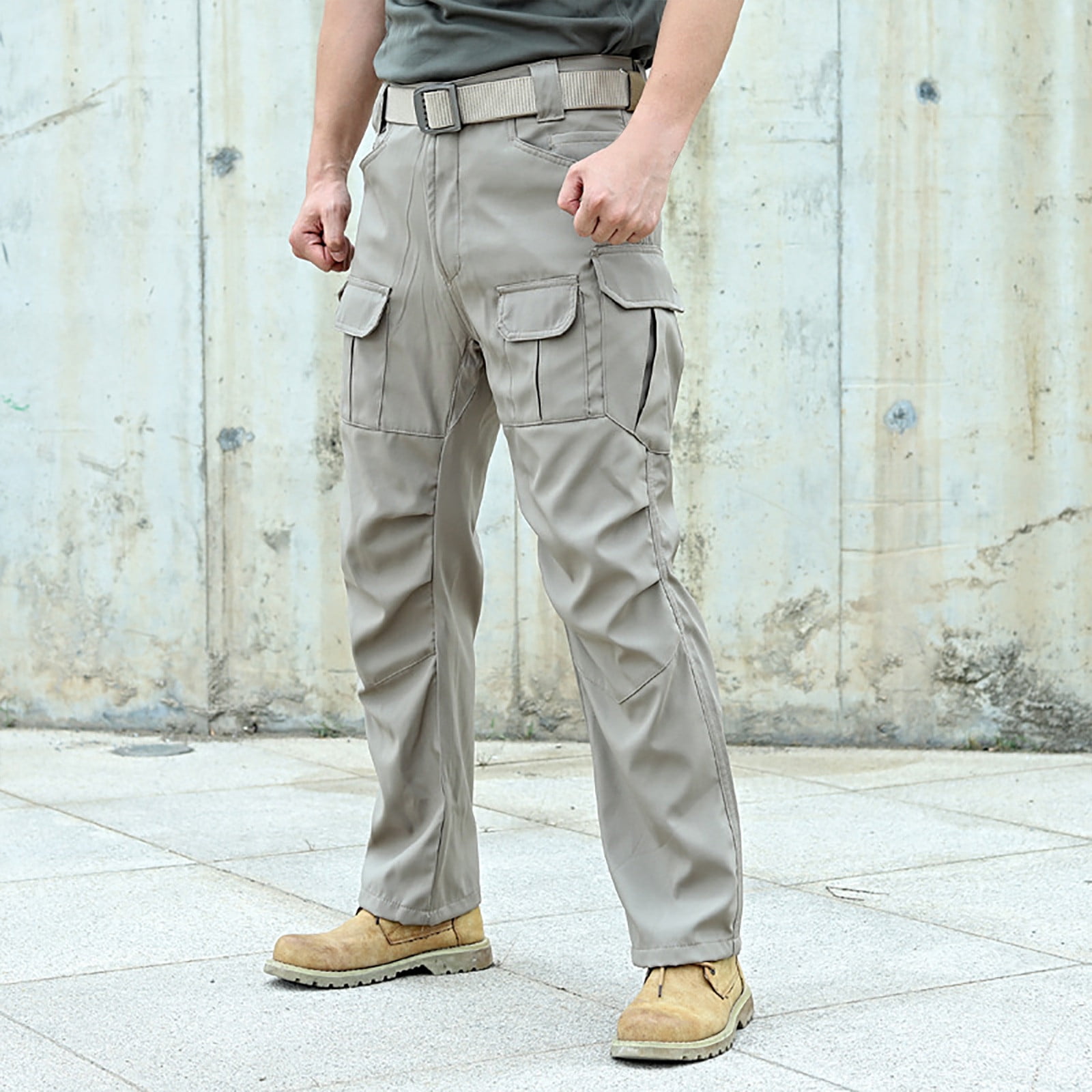 Azrian Clearance Men's Cargo Pants, Fitness Casual Men's Handsome Solid
