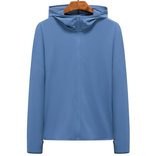 Azrian Clearance Mens Jacket Tops Men Casual Solid Sports Hooded Long