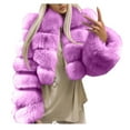 thumbnail image 1 of Azrian Clearance Tops Plus Size Women Plus Size Faux Coat Warm Furry Faux Short Jacket Long Sleeve Outerwear, 1 of 3