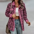 thumbnail image 1 of Azrian Clearance Tops Plus Size Women's New Leopard Print Button Long Sleeve Jacket Shirt Coat, 1 of 5