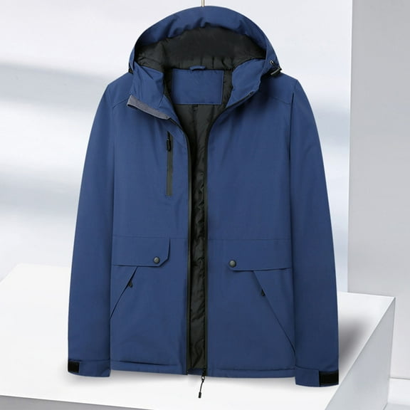 Azrian Clearance Tops Plus Size Womens Winter Warm Outdoor Leisure Charge Coat Men's And Women's Windproof And Rainproof Mountaineering Suit Group Purchase Work Suit