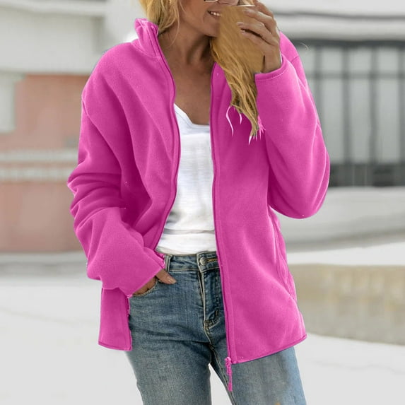 Azrian Clearance Women's Velvet Jacket, Winter Warm Plush Women's Household With Fleece Thickened Mountaineering Coat Long Sleeve Hoodless Casual Jacket